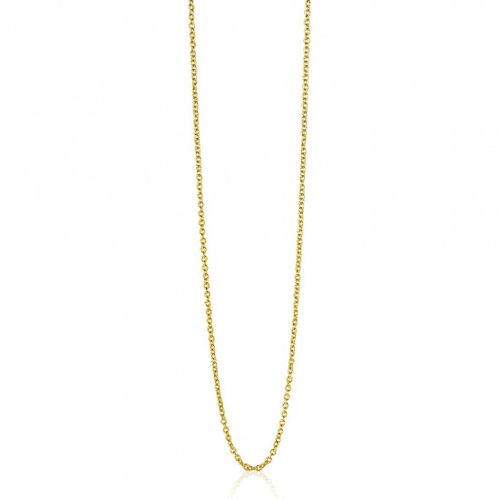 42cm ZINZI gold plated zilveren anker ketting ZILC-A42G