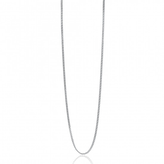 60cm ZINZI zilveren gourmet ketting. ZILC-G60