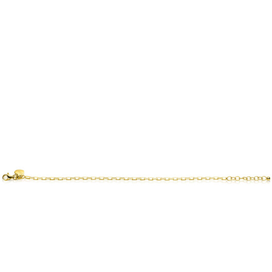 ZINZI gold plated zilveren paperclip schakel armband (2,2mm breed) 18-20cm ZIA2845G