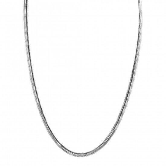 ZINZI zilveren platte slangen-ketting 45cm 3,5mm breed ZIC2402