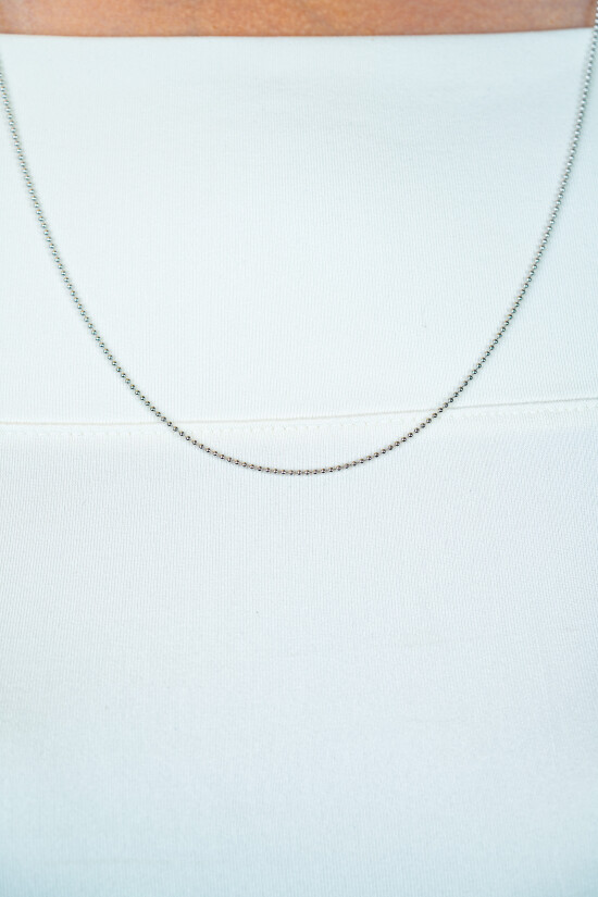 42cm ZINZI zilveren bolletjes ketting ZILC-B42
