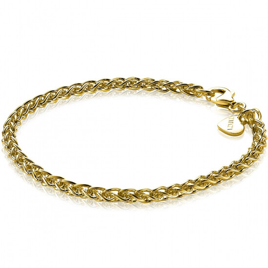 ZINZI zilveren palmier armband geel verguld 3,5mm ZIA1260G