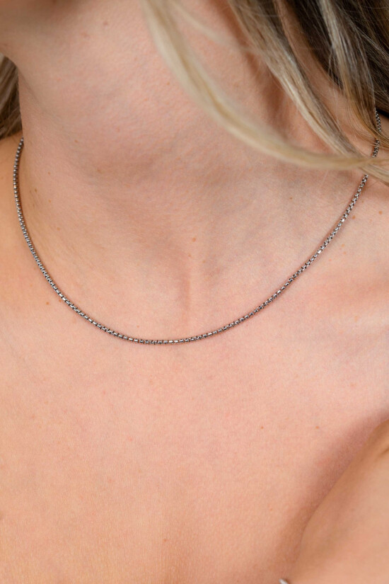 ZINZI zilveren ronde Venetiaanse schakel ketting (1,8mm breed) 42-45cm ZIC2842