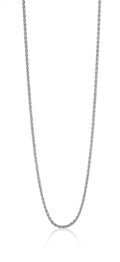 45cm ZINZI zilveren palmier ketting ZILC-P45