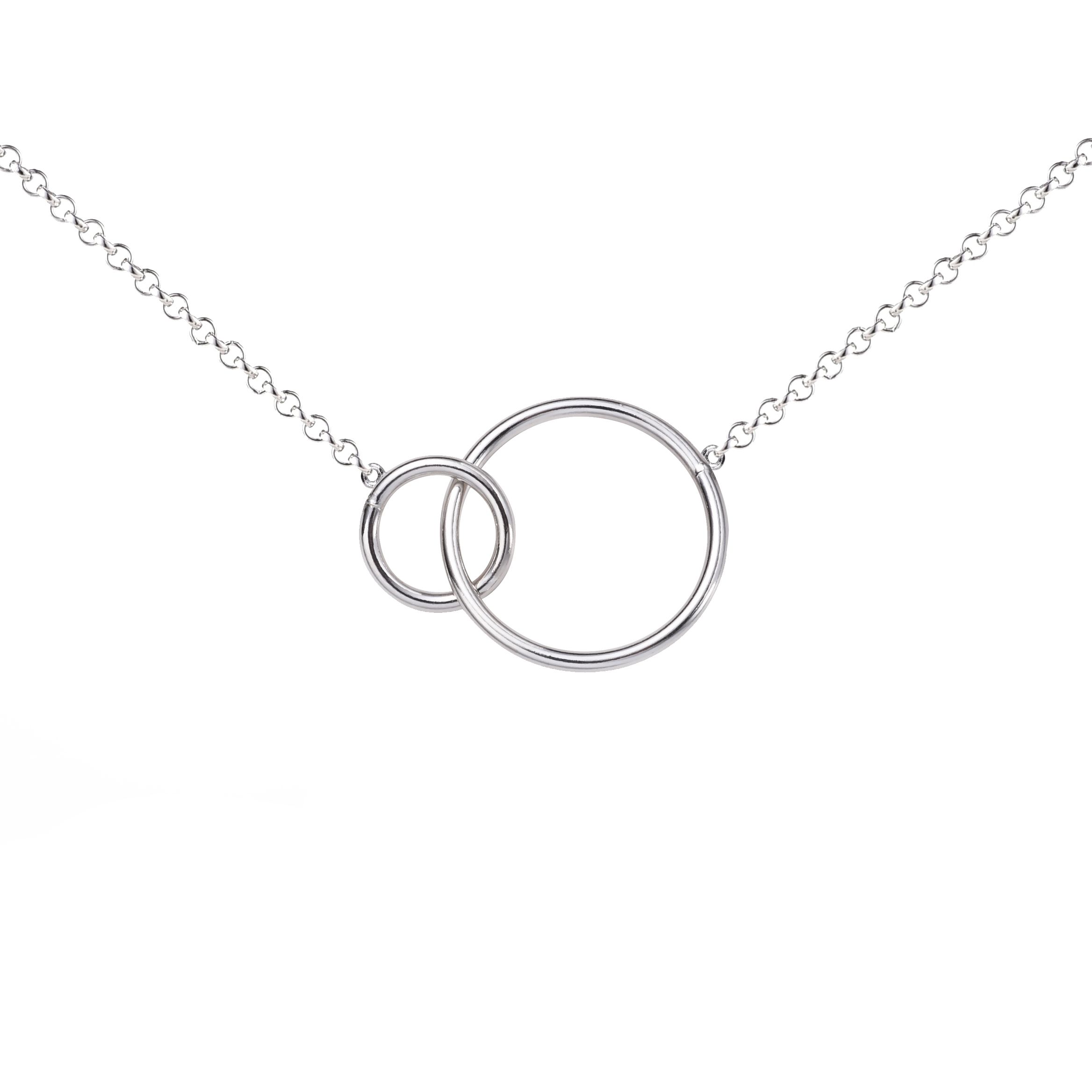 Zinzi zilveren collier ronde vormen 42-45cm ZIC1278