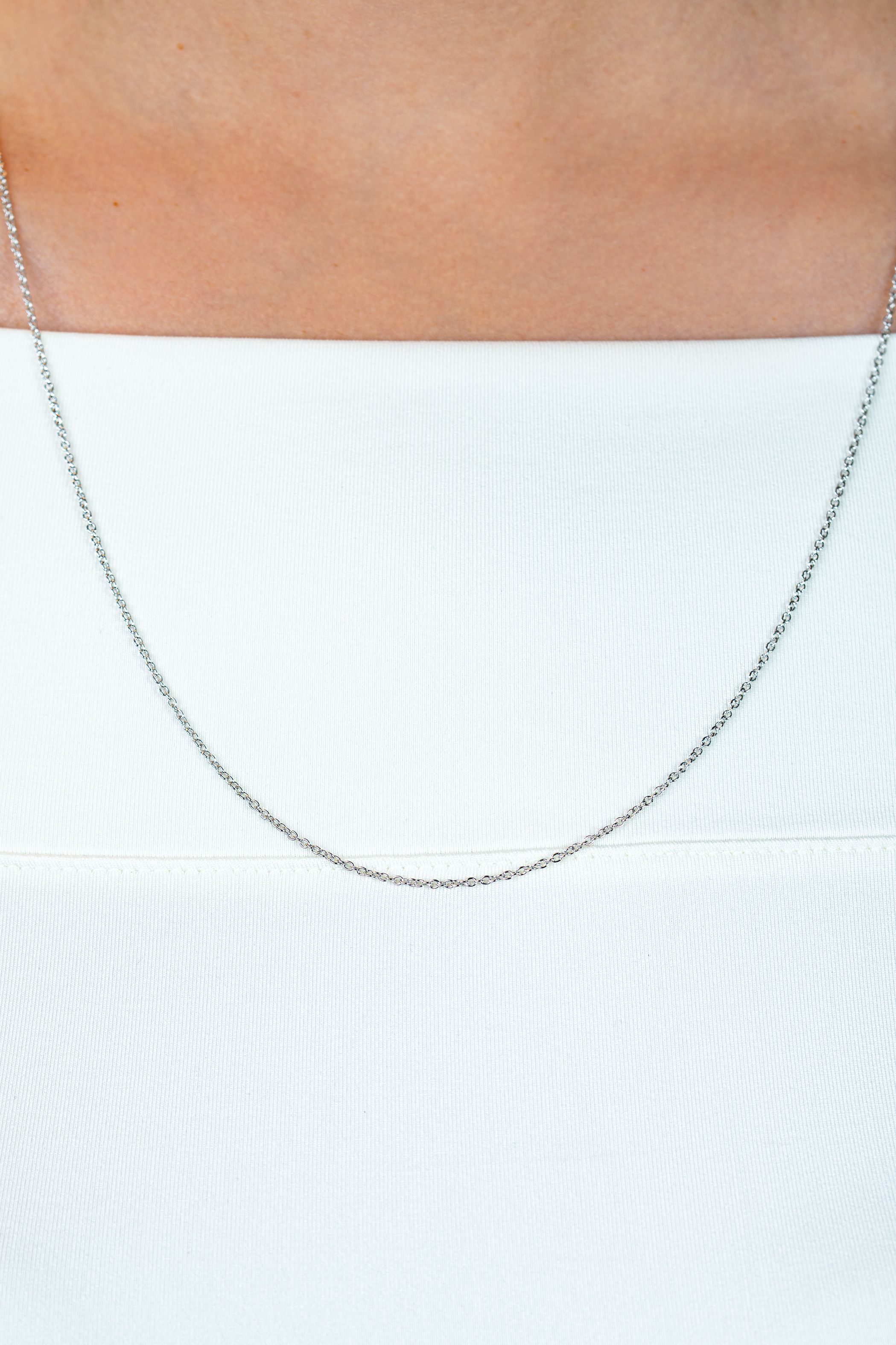 45cm ZINZI zilveren anker ketting ZILC-A45