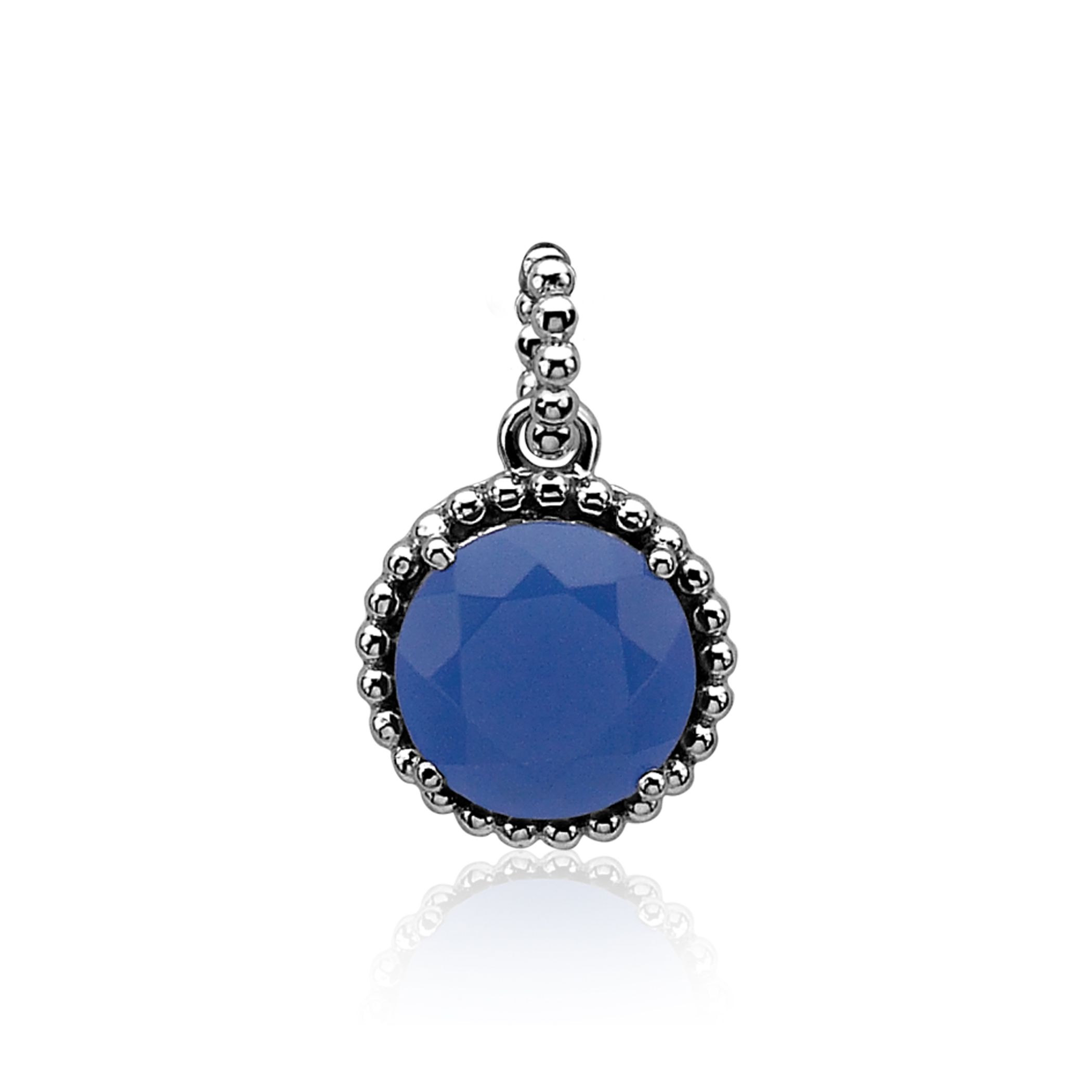 Zinzi zilveren hanger blauw ZIH842B 