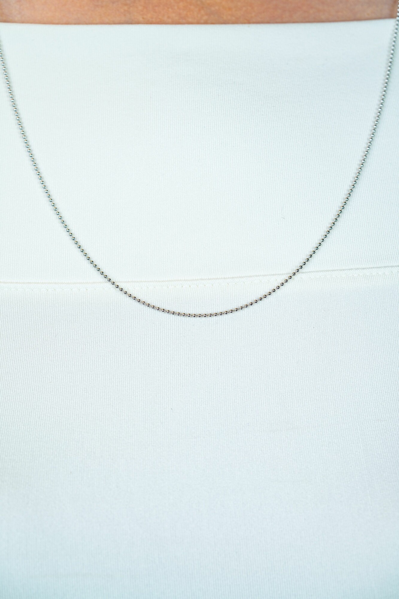 45cm ZINZI zilveren bolletjes ketting ZILC-B45