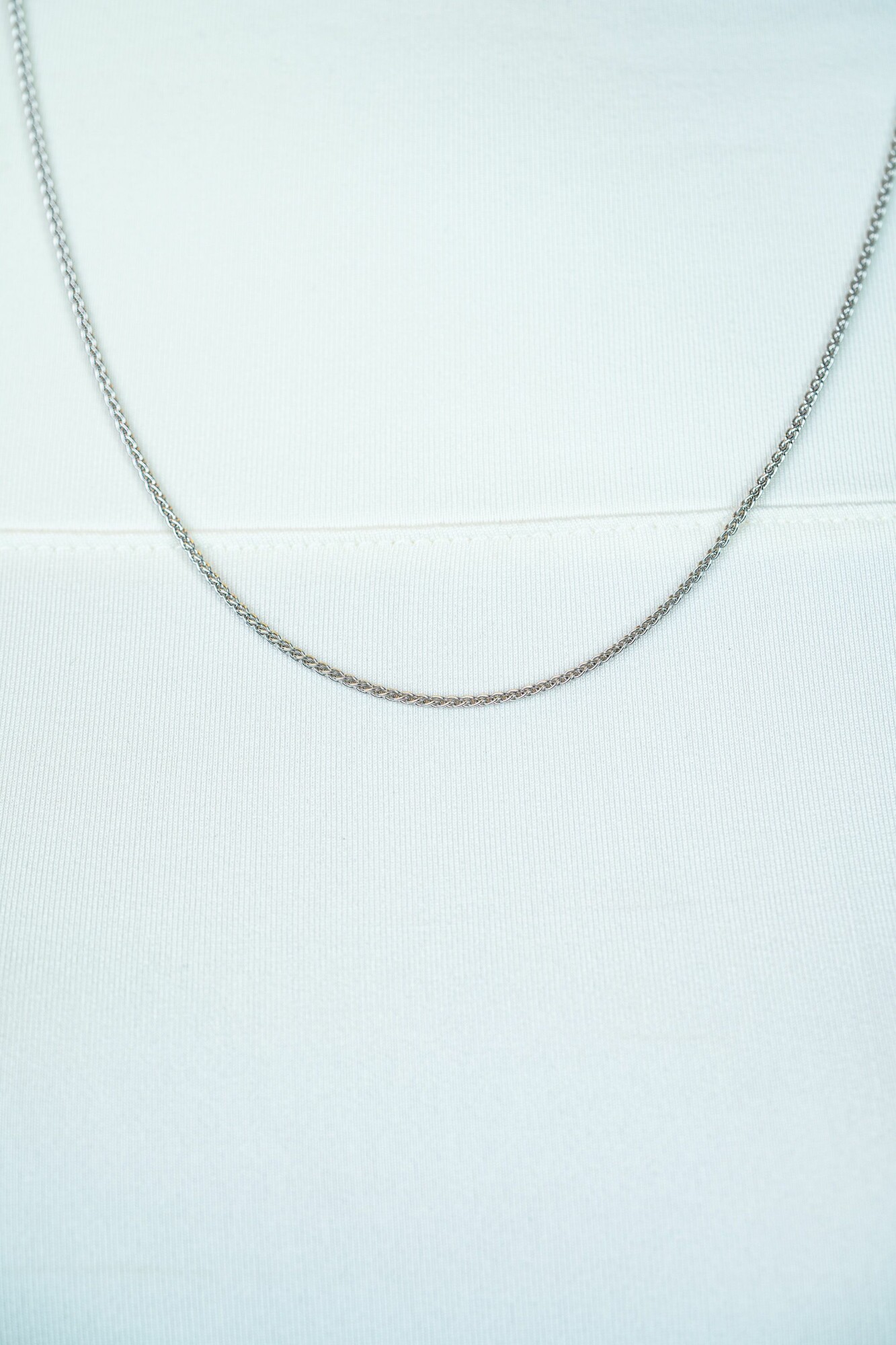 45cm ZINZI zilveren palmier ketting ZILC-P45