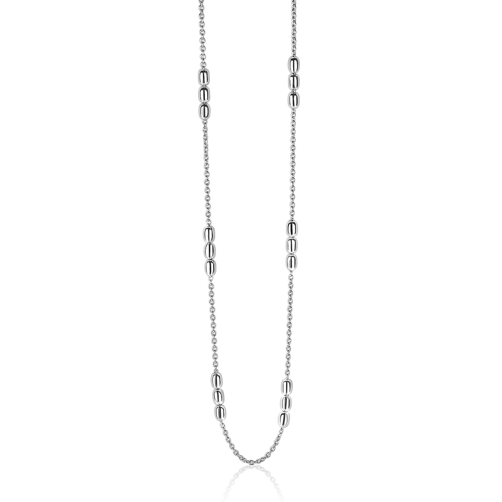 ZINZI zilveren fantasie ketting ovaal 42-45cm ZIC1809