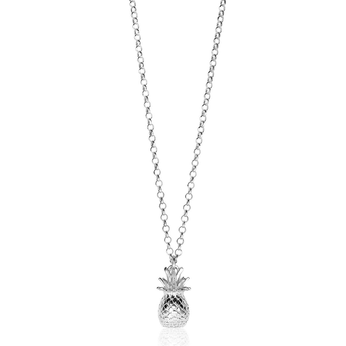 ZINZI zilveren ketting met ananas 42-45cm ZIC1699
