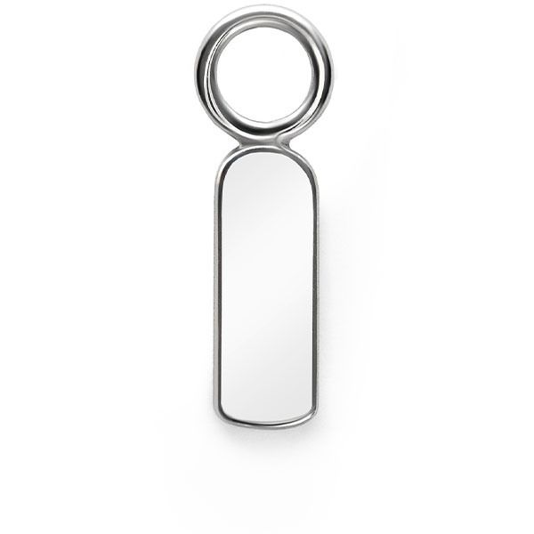 ZINZI zilveren oorbedels 13mm plaatje ZICH2344 (zonder oorringen)