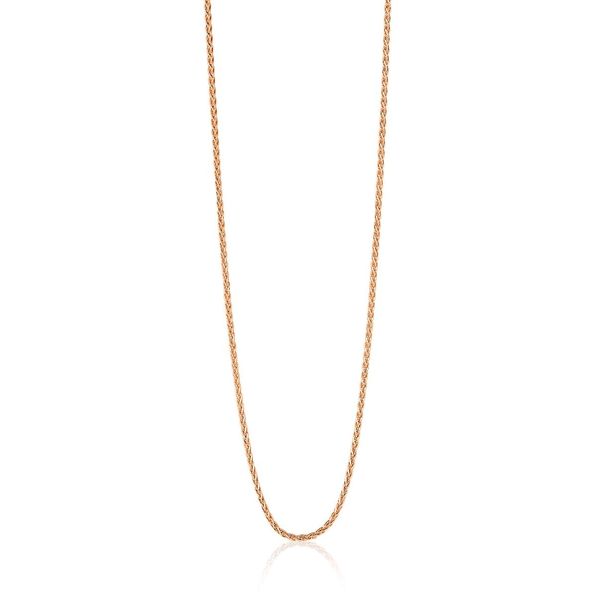 42cm ZINZI zilveren palmier ketting rosé verguld ZILC-P42R