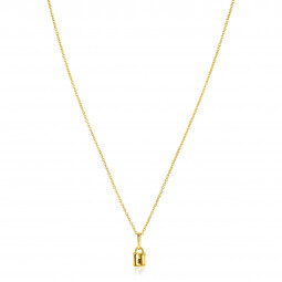 ZINZI Gold 14 krt gouden hanger met trendy slotje 5mm ZGH419