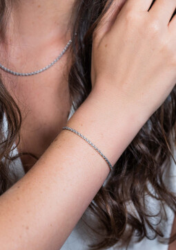 ZINZI zilveren schakelarmband palmier 2mm breed ZIA1931