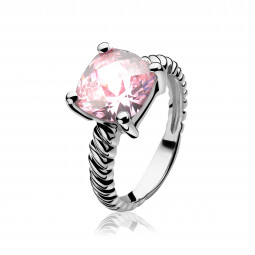 ZINZI zilveren ring roze ZIR937R