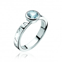 ZINZI zilveren mama ring blauw ZIR849B