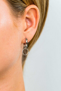 ZINZI zilveren oorbedels open rond 11mm ZICH1748 (zonder oorringen)
