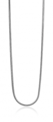 45cm Zinzi zilveren slangen collier 1,5mm breed ZISL15-45 