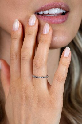 ZINZI zilveren ring glad bol ZIR923