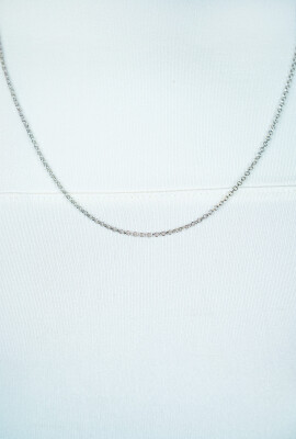 45cm ZINZI zilveren jasseron ketting ZILC-J45