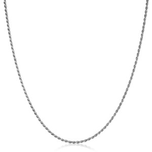 45cm ZINZI zilveren koord ketting ZILC-K45