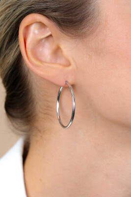 ZINZI zilveren oorringen 35 x 2mm glad ZIO435

