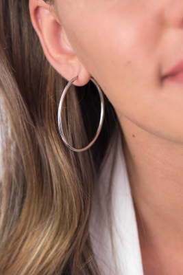 ZINZI zilveren oorringen 45 x 2mm glad ZIO436
