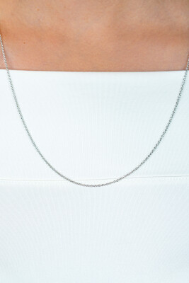 45cm ZINZI zilveren anker ketting ZILC-A45