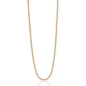 45cm ZINZI zilveren bolletjes ketting rosé verguld ZILC-B45R