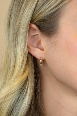 ZINZI zilveren oorringen 15x3mm 14K geel verguld met hartjes ZIO1798G
